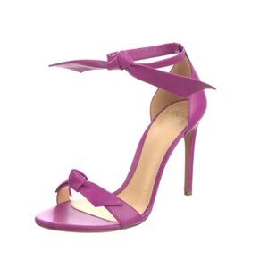 Alexandre Birman Orchid Colored Clarita Leather Stiletto Heel Sandals N…